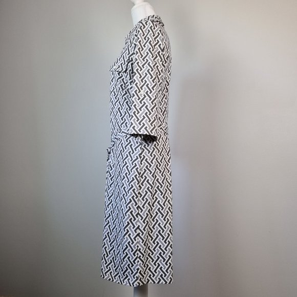 J. McLaughlin Art Deco Shirt Dress Size M - Picture 2 of 11